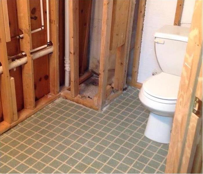 After photo once mold is remediated in bathroom in Sylvania, Ohio